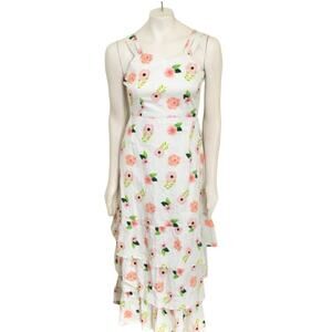 CHASING FIREFLIES 100% Cotton Floral Tiered Maxi Dress  GIRLS 14